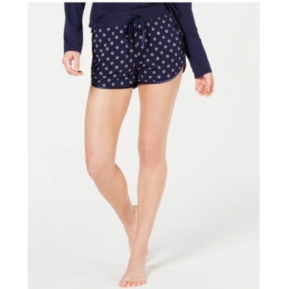 Alfani Ultra Soft Satin-Trimmed Pajamau Shorts